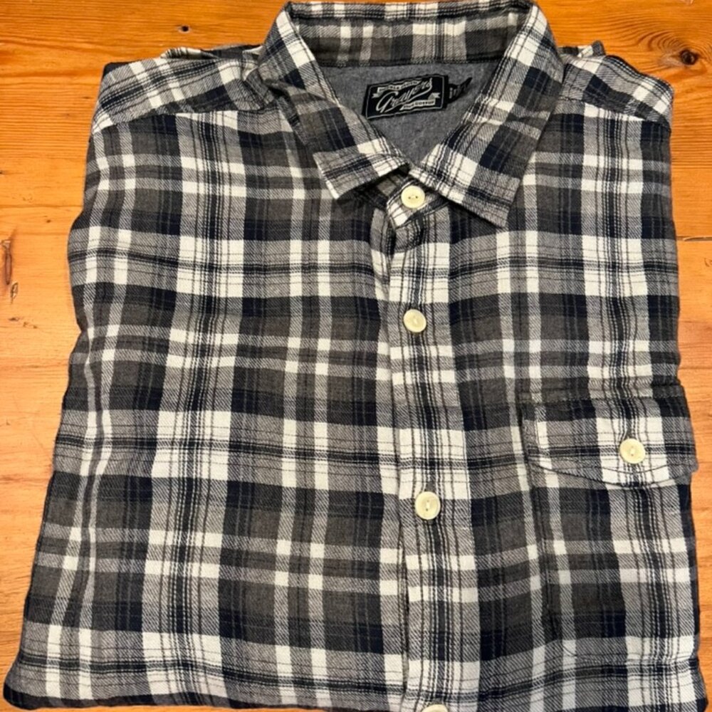 Grayers Flannel Shirt Grey  - Large